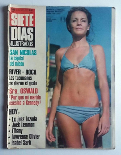 Revista Siete Días 361 - 22 Al 28 Abril 1974 / River Boca 