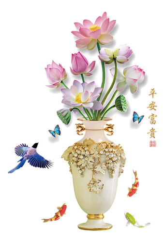 Adhesivo Decorativo Para Pared, De Flores, Estilo A