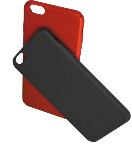 Protector Aluminizado Mate Rojo Negro Tipo Bumper iPhone 6