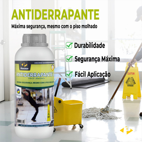 Antiderrapante Lp 1 Litros Pisoclean Ceramicas E Marmores