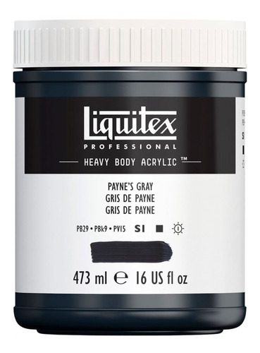 Tinta Acrílica Liquitex Heavy Body 310 Paynes Gray 473ml