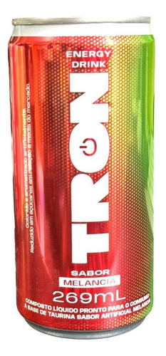 Bebida Energy Drink Guaracamp Tron Melancia 269ml Kit 12un