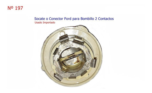 Conector O Socate Automotriz 2 Contactos (197)
