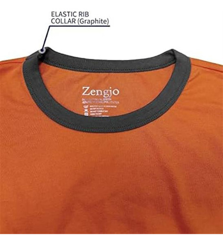 Ringer Tee Hombres Cuello Redondo Triblend Polera Performa