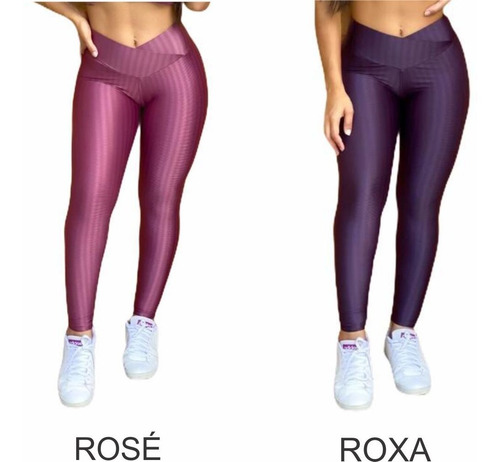 Kit Com 10 Calça Legging Feminina Fitness 3d Academia | Mercado Livre