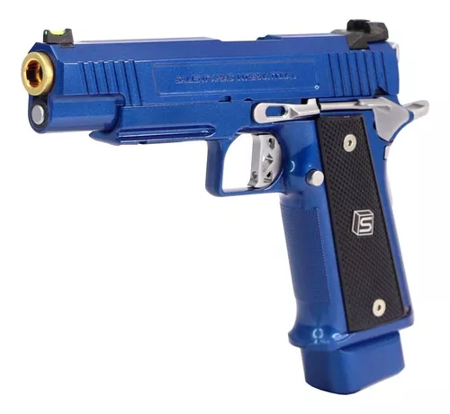 Airsoft Pistola Aw/salient Arms Ds 5.1 Aluminium Gbb Blue