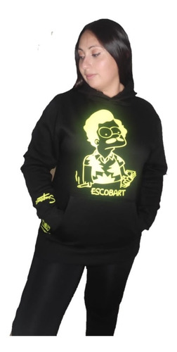 Poleron Los Simpson Escobart Unisex 