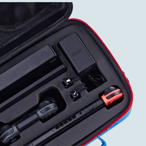 Imagen 5 de 10 de Estuche Mochila Nintendo Switch Rígida Premium Accesorios
