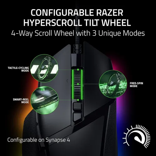 Razer Basilisk V3: Mouse Ergonómico Para Juegos Con Cable