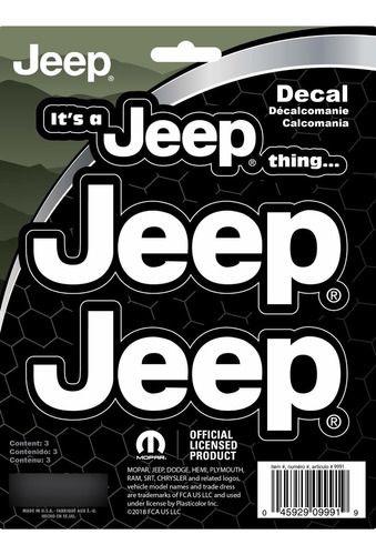 Chroma 009991 Jeep Es Una Etiqueta Pegatina De Jeep