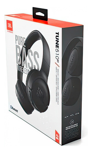 Auriculares inalámbricos JBL Tune 510BT JBLT510BT negro con luz azul