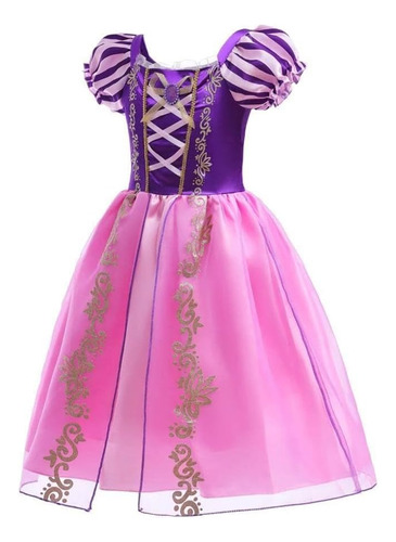 Disfraz Elegante De Princesa De Pelo Largo Para Niñas Pequeñ