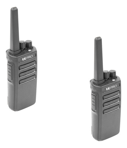 2 Radio Portátil Vhf, 5w De Potencia, Scrambler De Voz Color Negro