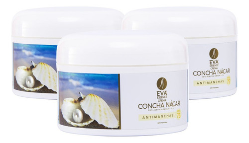 Pack 3 Cremas Sólidas Eva Essence Concha Nácar 400ml Neutra