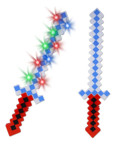 Espada Minecraft Com Som E Luz De Led Iantil Top