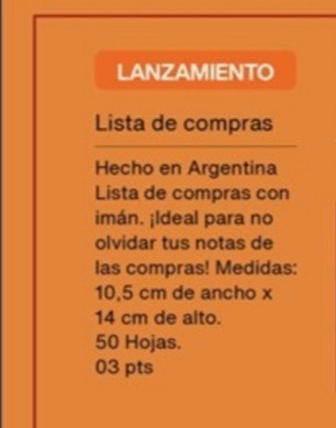 Lista De Compras Creer Para Ver Natura Recoleta