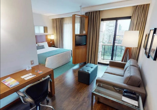 Imagem 1 de 15 de Flat No Brooklin Para Investimento No Pool - Sf7207