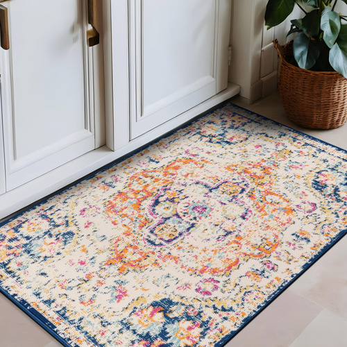 Alfombra Vintage Bohemia 80 X 120 Cm Multicolor