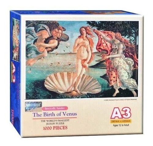 Rompecabezas Tomax 1000 Piezas Mini The Birth Of Venus