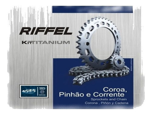 Kit Relação Transmissão Xtz 125 Riffel Titanium 48x14