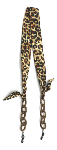 Colgante Pañuelo Strap De Acetato Reciclado Animal Print