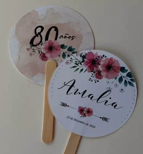 18 Abanicos Personalizados Para Fiestas