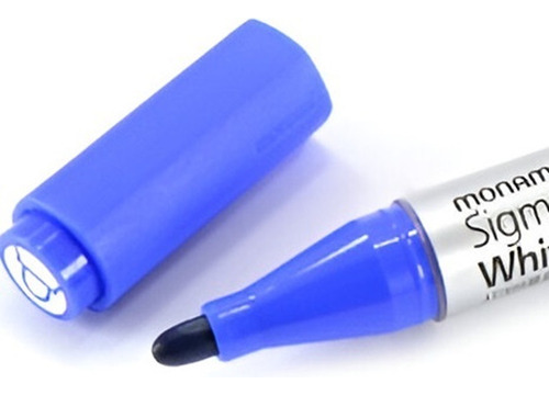 Pack 3x Plumon De Pizarra Liquido Color Azul