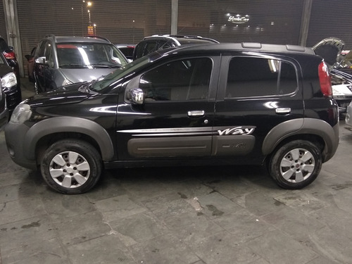 Imagem 8 de 14 de Fiat Uno Way Evo 1.0 8v Flex 4p Completo 2011 Preto
