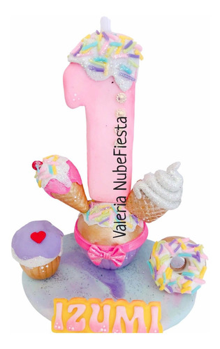 Mis Pastelitos Resposteria Cake Topper Vela Pasta Francesa