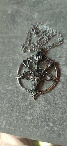 V Satán - Collar Pentagrama Satánico Cabra Murciélago Ouija