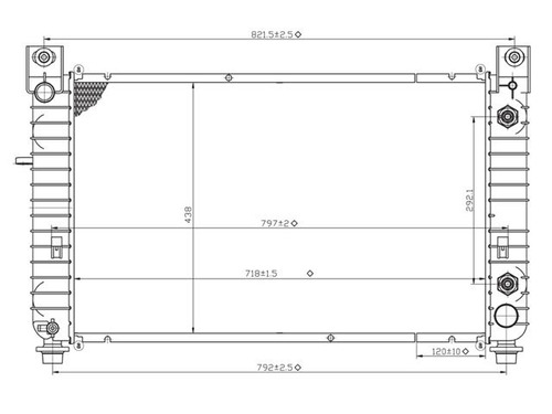 Radiador Silverado 1500 2011-12-2013 V6 5.3 Automatico Cdr