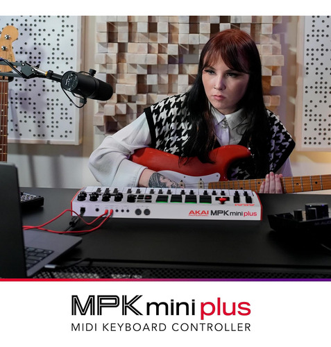 Akai Professional Mpk Mini Plus - Teclado Midi Usb Blanco