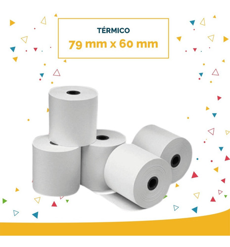 Imagen 2 de 7 de Rollo De Papel Térmico Punto De Venta 79mm X 60mm Premium