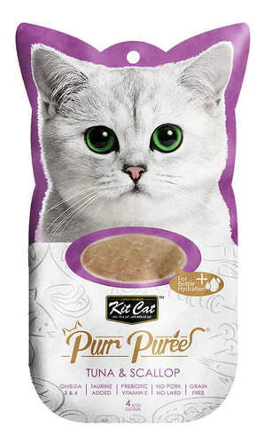 Kit Cat Snack Atún Con Ostiones, 4 Sachet 15g C/u