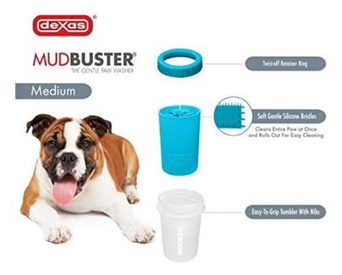 Limpador Portátil De Pata De Cachorro Dexas Mudbuster, Médi