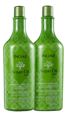 Kit Shampoo + Cond. Argan Oil 1l Inoar