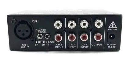 Imagen 10 de 10 de Mixer Linea 4 Canales Phantom Power Mx500 N-audio Mx500