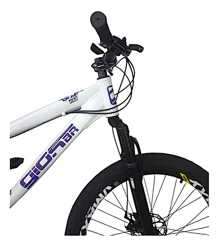 Bicicleta Gios 4 Trix/frx Evo Do Grau Aro Vmaxx 21v Branco Com Roxo 15 "