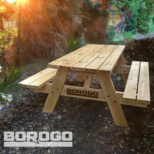 Imagen 4 de 7 de Borogo 2x6 Mesa Picnic 1,6 Metros.