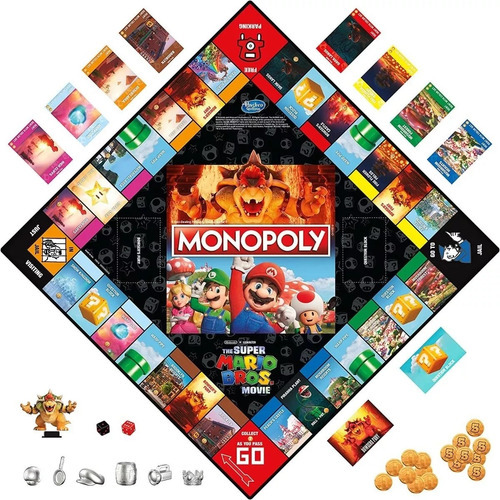 Hasbro Juego De Mesa Monopoly Mario Bros Pelicula Español