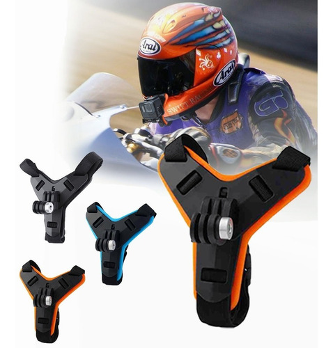 Soporte Casco Moto Para Camara De Accion Gopro Eken Varias