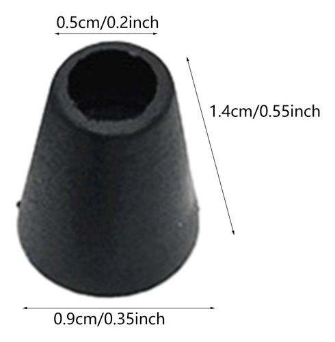 10x Clips De Palanca Para Topes De Campana, Negro