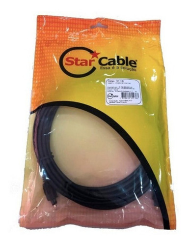 Imagem 2 de 4 de Kit 3 Cabo Óptico Audio E Vídeo 1+1 Starcable 5 Metros