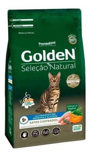 comprar Ração Golden Gatos Castrados Abóbora E Alecrim 10,1kg