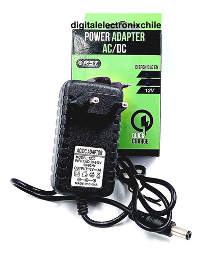 Transformador Eliminador De Pilas Rst 12volt 3amp P/tira Led