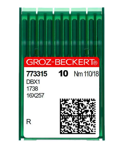 20 Agujas Groz-beckert® Dbx1 /1738/16x257 - 110/18, R