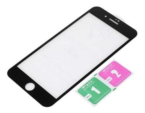 Vidrio Templado Protector Full Cover 9d Para iPhone 6 7 8 