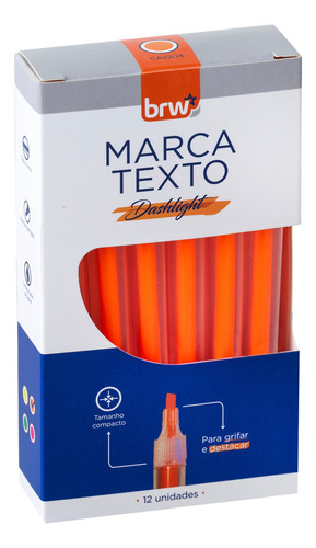 Caneta Marca Texto Fluorescente Neon Secagem Rapida Brw 1uni