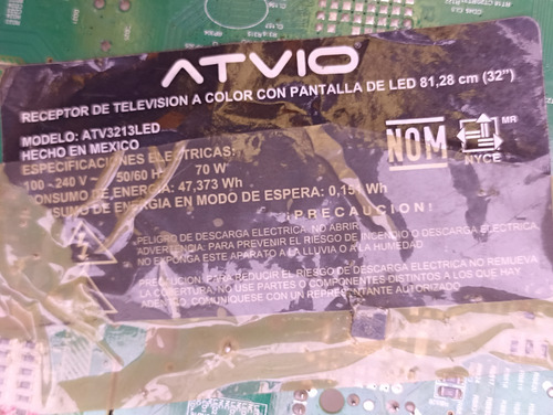 Main Atvio Atv3213led Tp.ms3391.p83 Servitec Newton 98 (Usado)