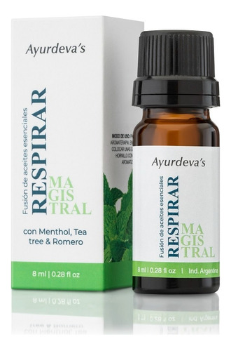 Aceites Esenciales Ayurdeva's Respirar Con Romero & Menthol